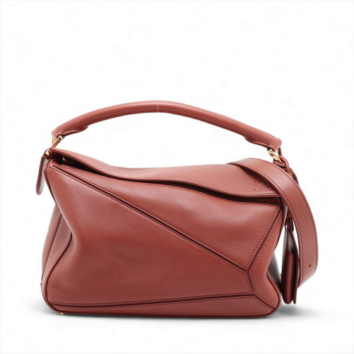 Loewe Puzzle Bag Leather Handbag Brown